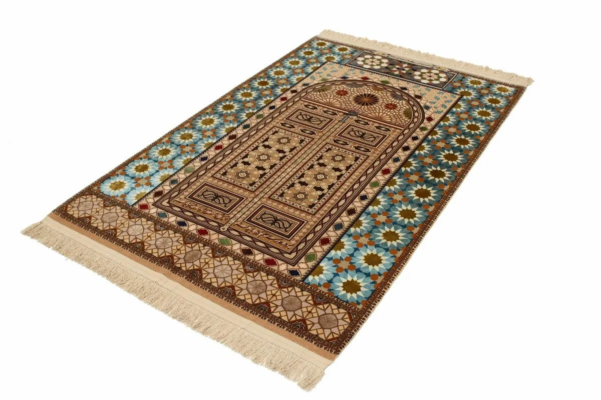 Perser Esfahan — handgeknüpfter Wolle-Teppich aus Esfahan, Halbantik. — Ansicht 2