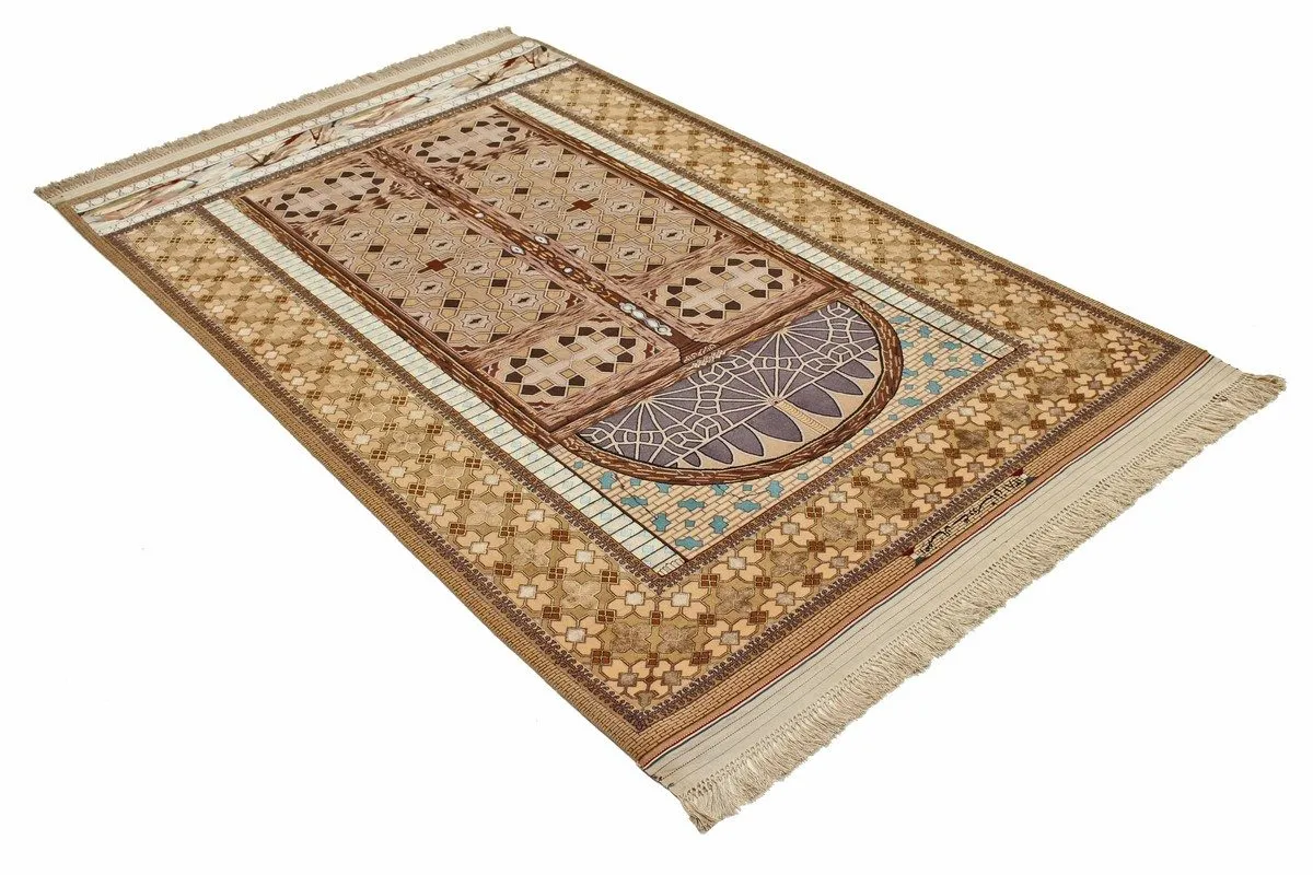 Perser Esfahan — handgeknüpfter Wolle-Teppich aus Esfahan, Halbantik. — Ansicht 4