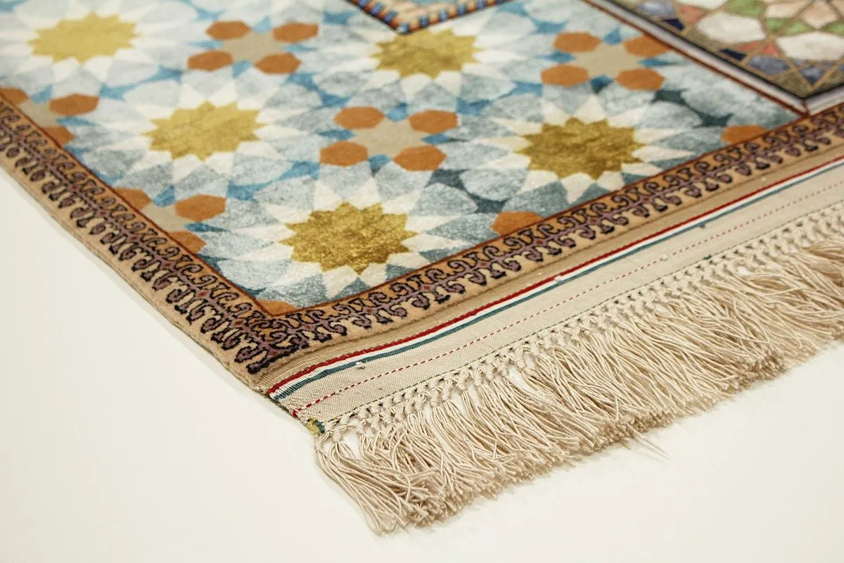 Perser Esfahan — handgeknüpfter Wolle-Teppich aus Esfahan, Halbantik. — Ansicht 5
