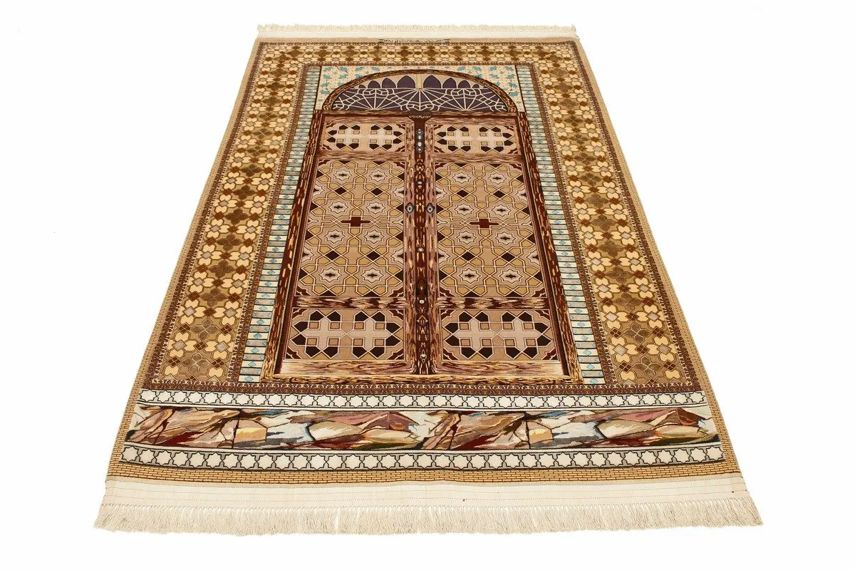 Perser Esfahan — handgeknüpfter Wolle-Teppich aus Esfahan, Halbantik. — Ansicht 6