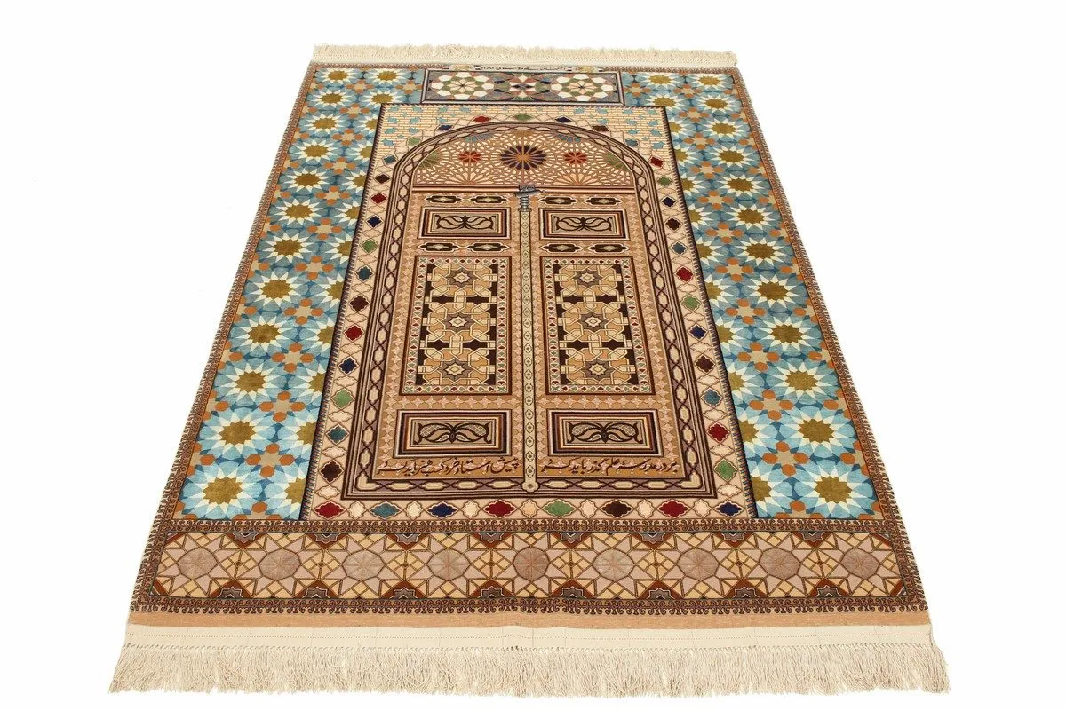 Perser Esfahan — handgeknüpfter Wolle-Teppich aus Esfahan, Halbantik. — Ansicht 6