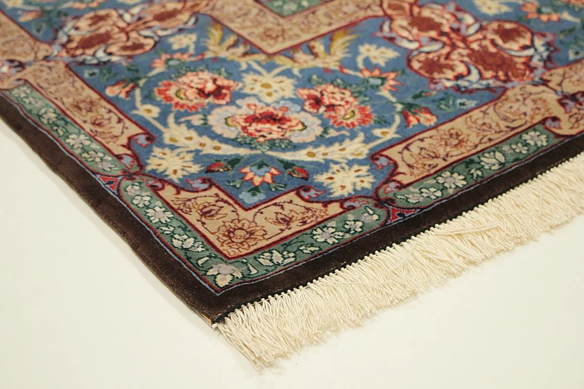 Perser Esfahan — handgeknüpfter Wolle-Teppich aus Esfahan, Halbantik. — Ansicht 7